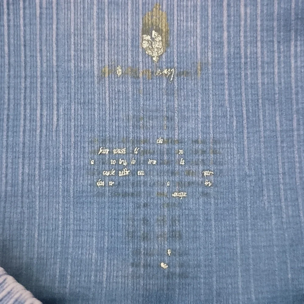 Free People Movement Good Karma High Rise Leggings 7/8 Crop In Vintage Blue